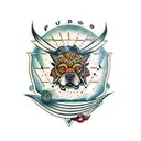 fudog tattoo design idea