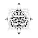 cross, snake, blood, Lucifer's seal, satanism, cruel, hell tattoo design idea