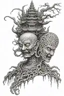 Buddhist tattoo design idea