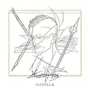 HUSTLER tattoo design idea