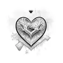 frozen heart tattoo design idea