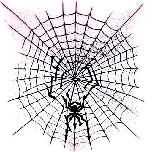Spider Web tattoo design idea