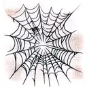 Spider Web tattoo design idea
