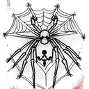 Spider Web tattoo design idea