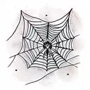 Spider Web tattoo design idea