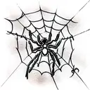 Spider Web tattoo design idea