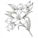 oleander flower tattoo design idea