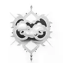 cloud with lighting tattoo design idea