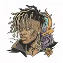 juice wrld 999 tattoo design idea