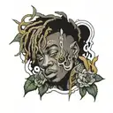 juice wrld 999 tattoo design idea