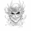 Asta Black clover fighting tattoo design idea