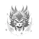 Asta Black clover fighting tattoo design idea