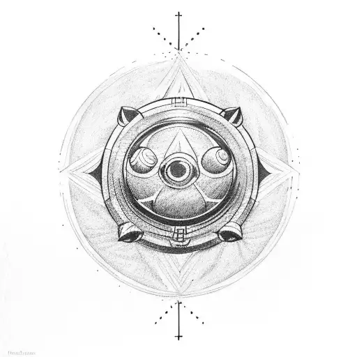 pokeball beyblade  tattoo design idea