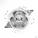 pokeball beyblade tattoo design idea