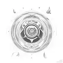 pokeball beyblade tattoo design idea