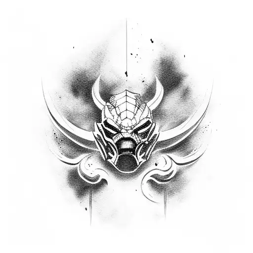 chao kan de mortal kombat tattoo design idea