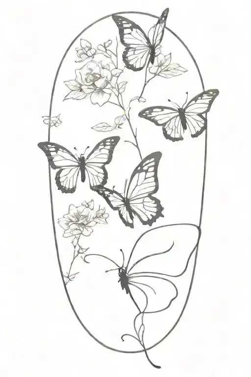 butterfly metamorphosis stages  tattoo design idea