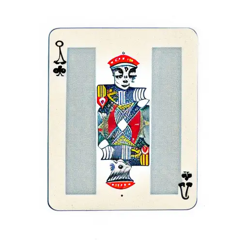 playing cards ace tattoo design idea