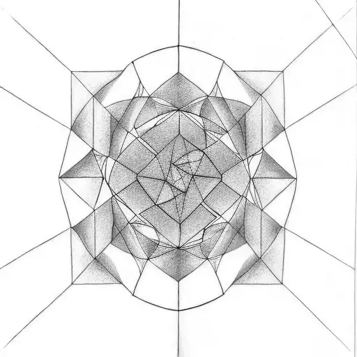 tesseract tattoo design idea