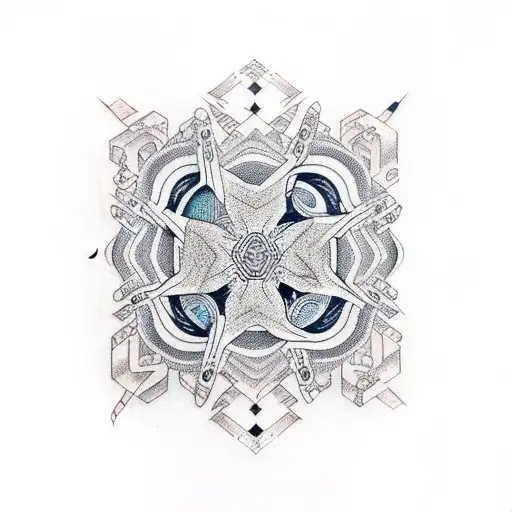 tesseract tattoo design idea