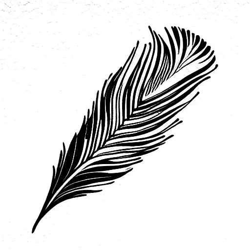 Peacock feather  tattoo design idea