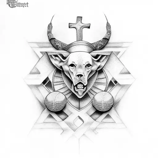 german, irish, christianity, and basketball tattoo design idea
