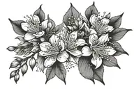 japanese cherry blossom tattoo design idea