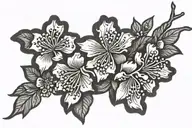 japanese cherry blossom tattoo design idea