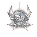 chameleon triangle tattoo design idea