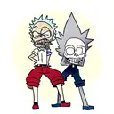 skull Rick and morty tattoo design idea