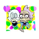 skull Rick and morty tattoo design idea