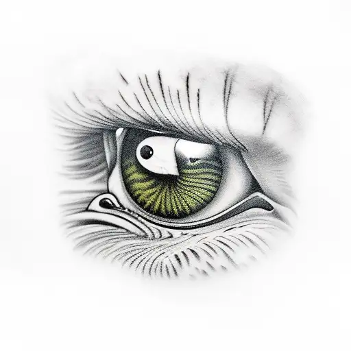 golden eagle eyes  tattoo design idea