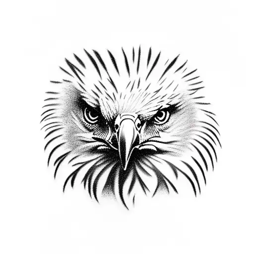 golden eagle  tattoo design idea