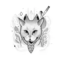 the Word Hannah tattoo design idea