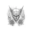 Vintage Dark Gothic tattoo design idea