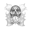 Vintage Dark Gothic tattoo design idea