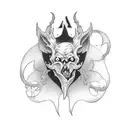 Vintage Dark Gothic tattoo design idea