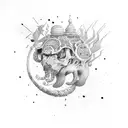 mind over matter tattoo design idea