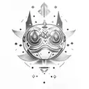 Majoras Mask tattoo design idea