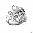 squid tattoo design idea