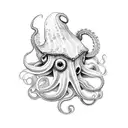 squid tattoo design idea