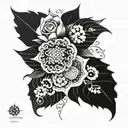 Create a tattoo design inspired by the intricate patterns seen in Portuguese architecture tattoo design idea