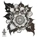 Create a tattoo design inspired by the intricate patterns seen in Portuguese architecture tattoo design idea