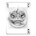 deck of cards tattoo design idea