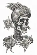 military and medical  tattoo design idea