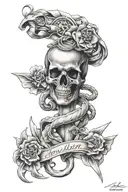 military and medical  tattoo design idea