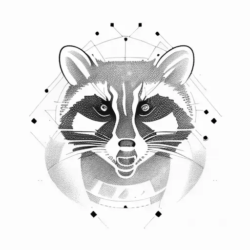 racoon mechanic tattoo design idea