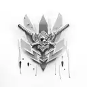 skate punk, graffiti, gangster tattoo design idea