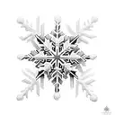 snowflake  tattoo design idea