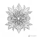 snowflake  tattoo design idea